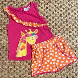 Bundle: Emily Rose giraffe outfit girls size 3T